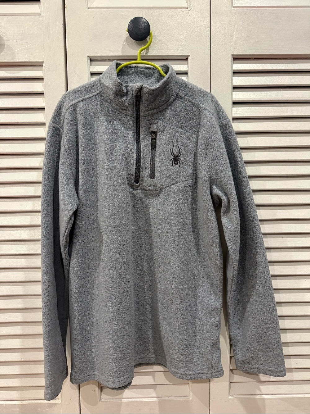 Spyder Boys Light Gray Half Zip Fleece